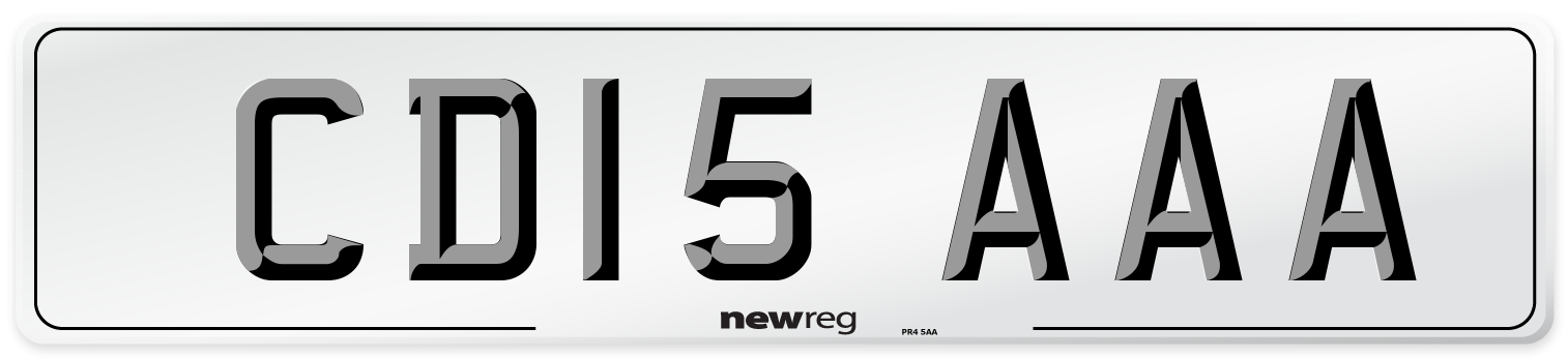 CD15 AAA Number Plate from New Reg